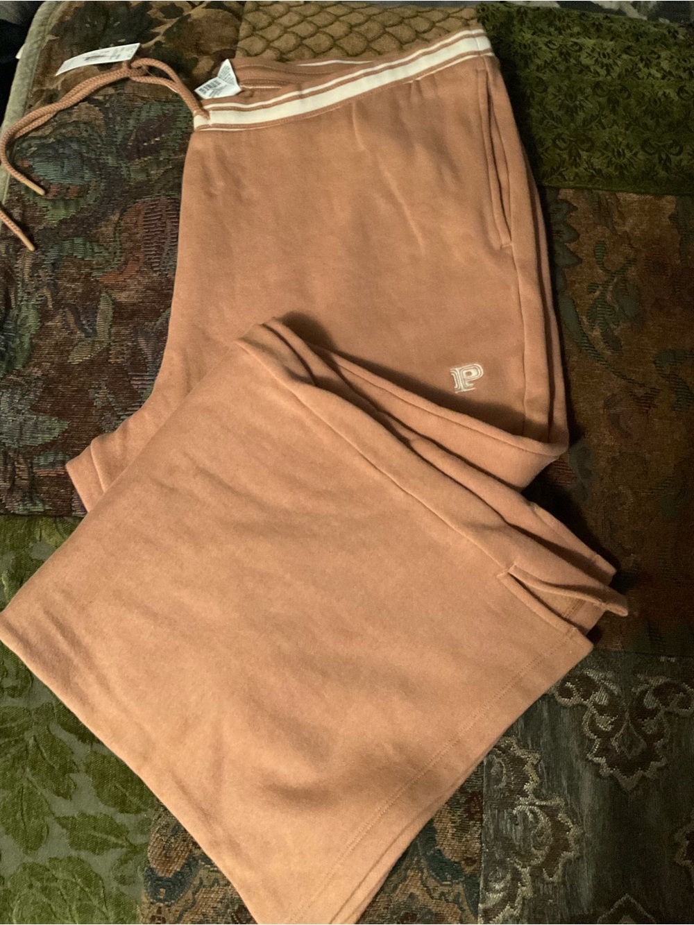 PINK Victoria's Secret Men's Peachy-Pink Jogger Sweatpants